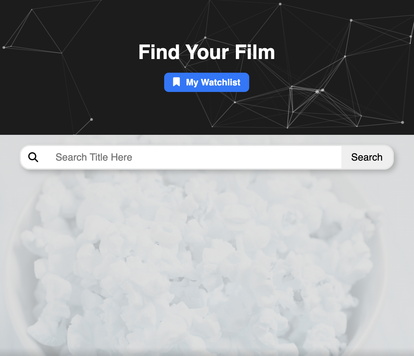 Movie watchlist web app static image