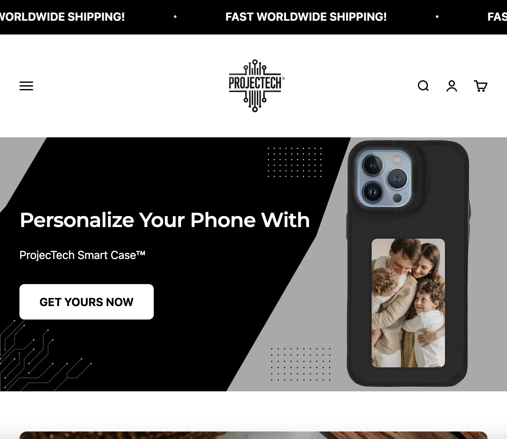 MyProjectTech Shopify Website Creation preview